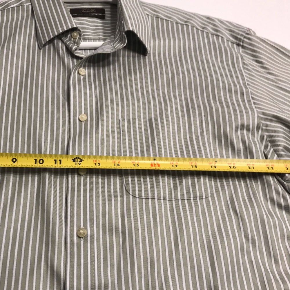 Tasso Elba Mens XL Striped Dress Shirt - Picture 5 of 6